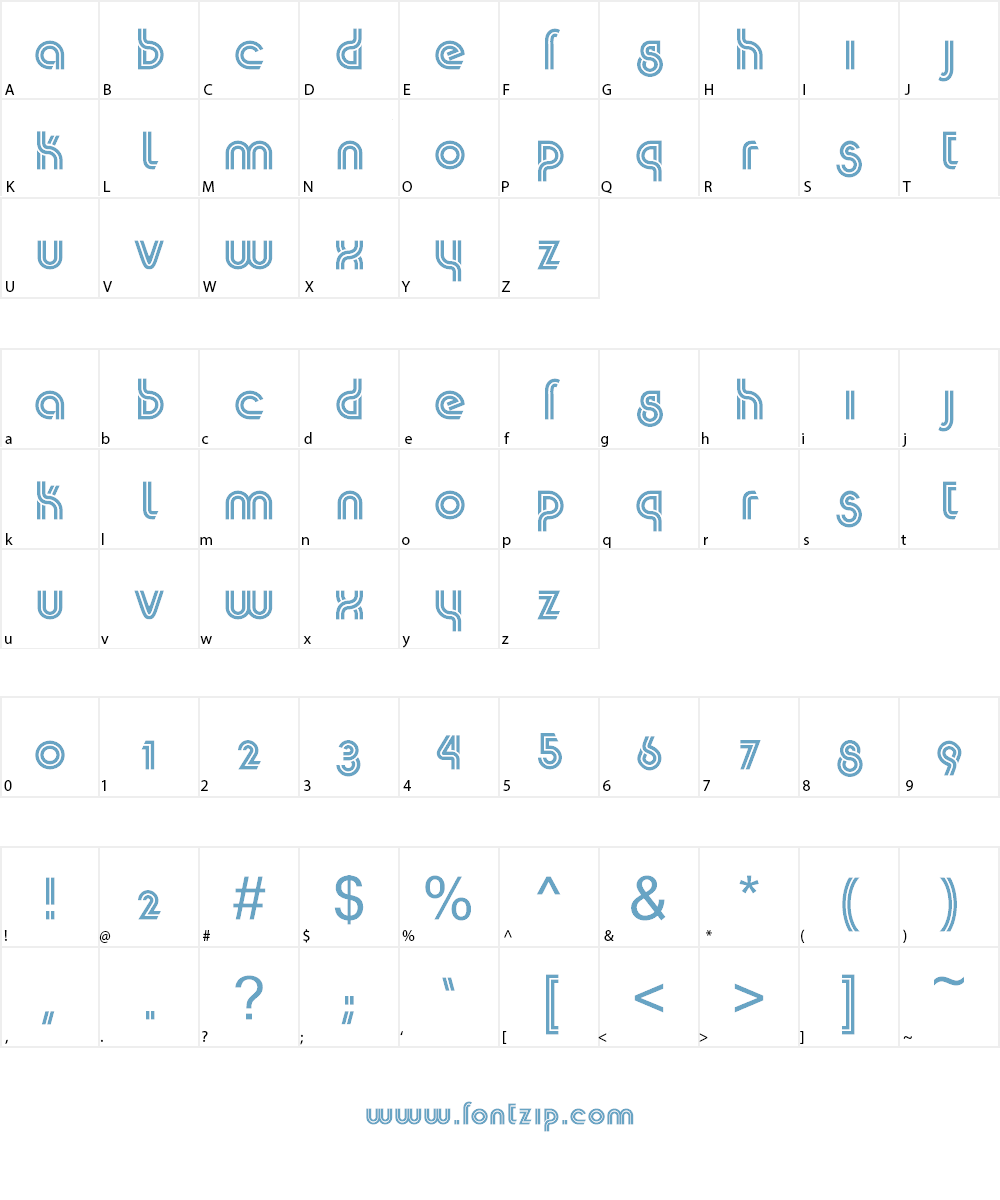 K22 Plural Font Character